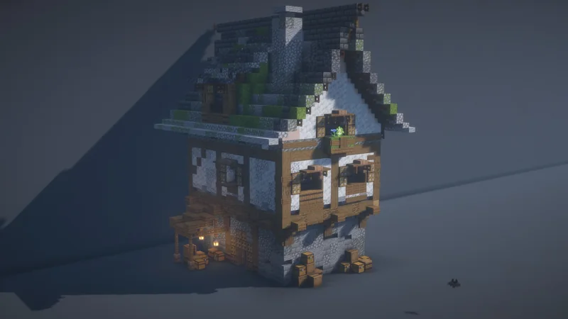 Half Timbered House By Levelmk (no inside)