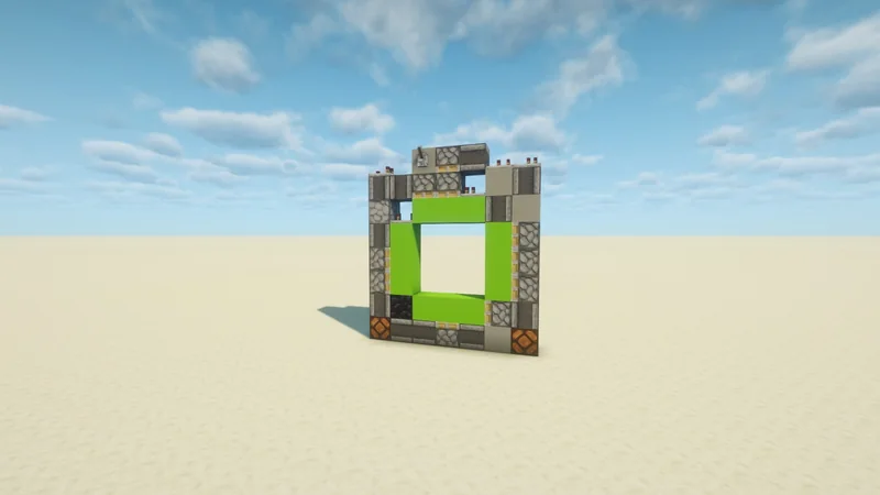 Tiny 3x3 Piston Door