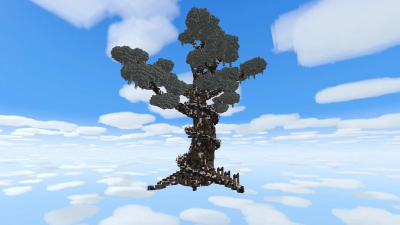 Large Custom Tree with Pale Oak, Dark Oak, and Spruce
