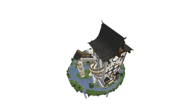 Japanese Base with Water Surroundings