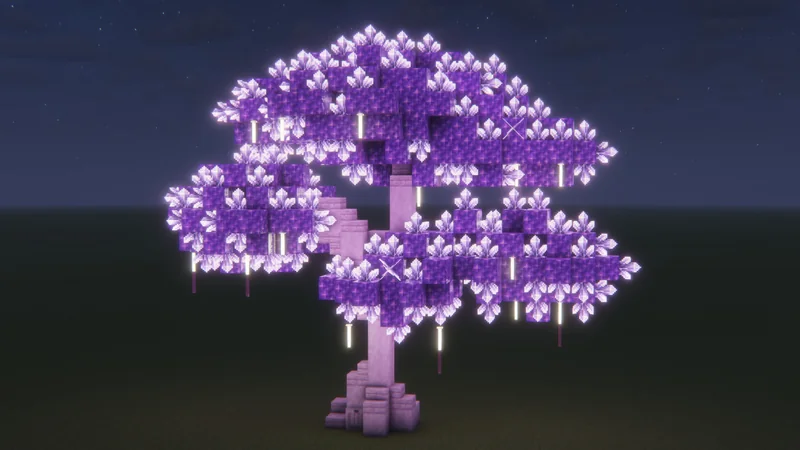 Amethyst Bonsai Tree (Pale Wood Variant - 26.1.2)