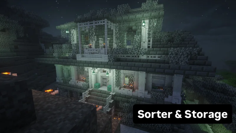 Haunted Mansion (Shell - Holds Sorter + Iron Farm)