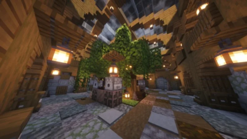 Library Garden Stash (Join Donutsmp Schematics For More!!)