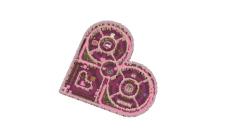 Cherry Heart Shaped Base