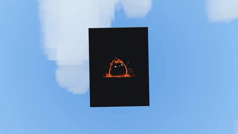 Map Art: Black Cat