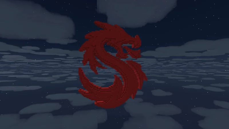 Red Dragon Pixel Art