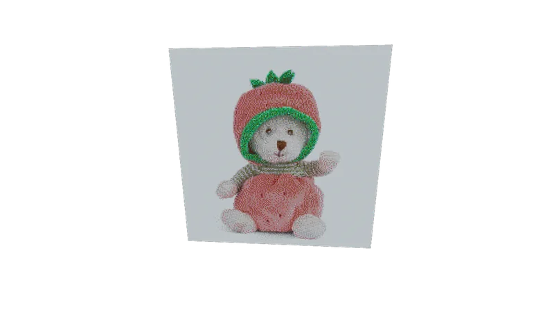 Strawberry Bear Pixel Art