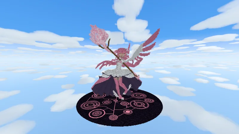 Pink Anime Statue