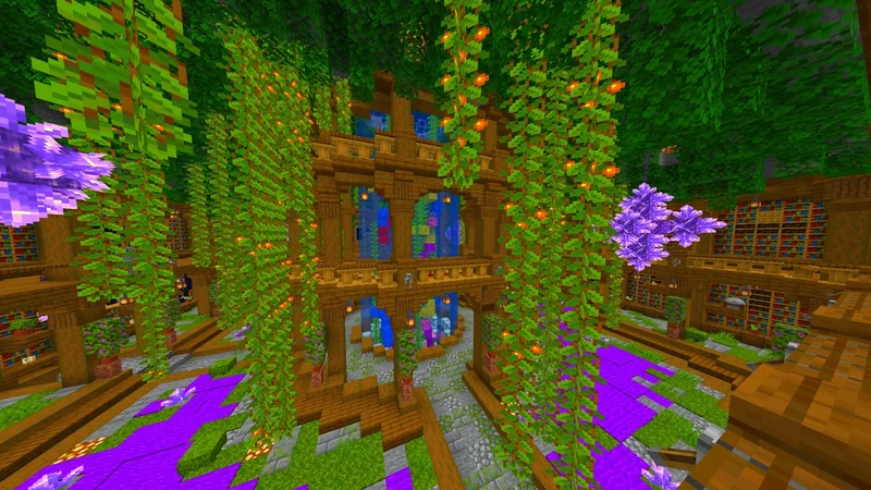 Library Lush Cave