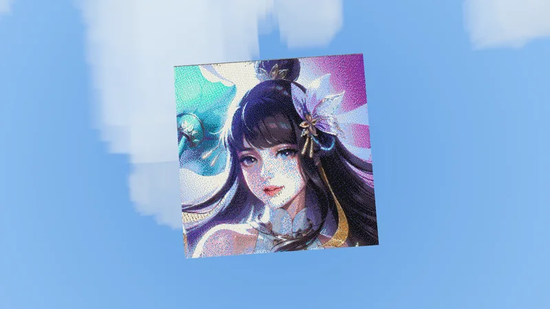 Anime Girl Pixel Art