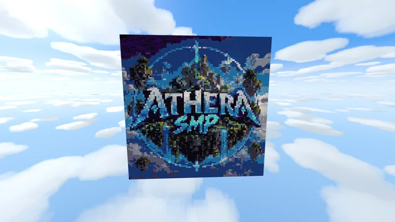 Athera SMP Pixel Art Logo